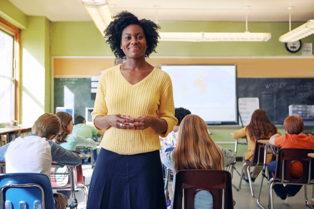 teacher in class